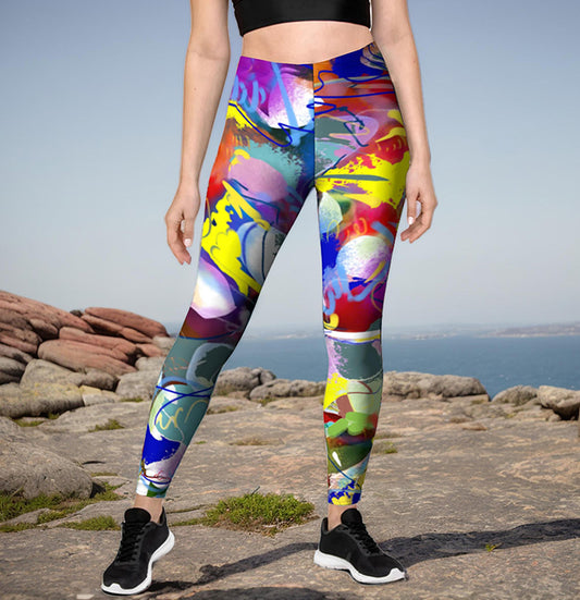 Artistic Legging - Energy and Expression - A wind of craziness - 96